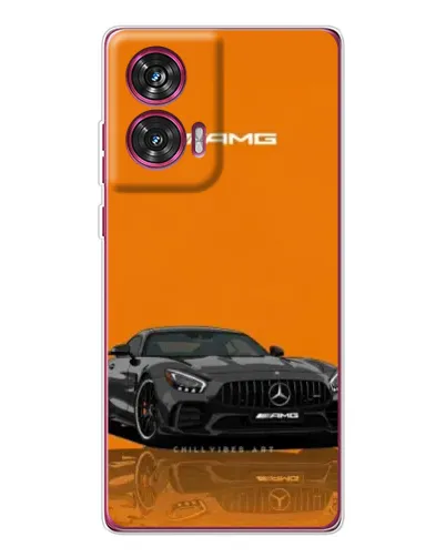 Чехол для Motorola Edge 50 Fusion с картинкой «Оранжевый Mercedes AMG»