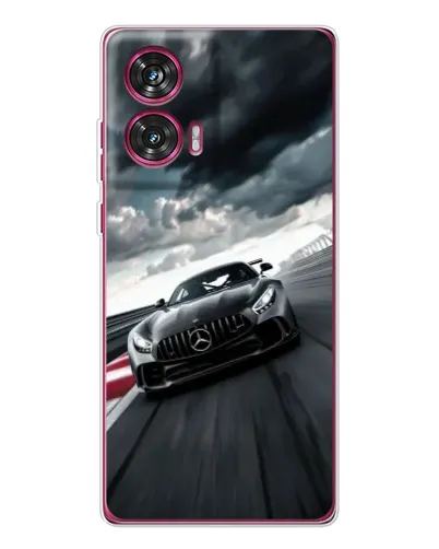 Чехол для Motorola Edge 50 Fusion с картинкой «Гоночный Mercedes AMG»