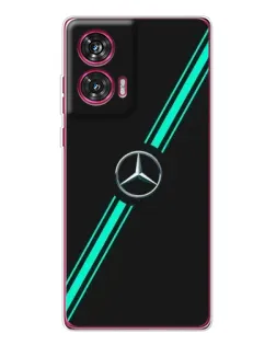 Чехол для Motorola Edge 50 Fusion с картинкой «Спортивные линии Mercedes»