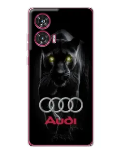 Чехол для Motorola Edge 50 Fusion с картинкой «Пантера и Audi» Чехол для Motorola Edge 50 Fusion с картинкой «Пантера и Audi»