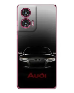 Чехол для Motorola Edge 50 Fusion с картинкой «Audi — градиентный контур» Чехол для Motorola Edge 50 Fusion с картинкой «Audi — градиентный контур»