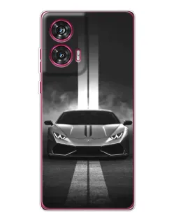 Чехол для Motorola Edge 50 Fusion с картинкой «Lamborghini симметрия дорог»