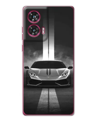 Чехол для Motorola Edge 50 Fusion с картинкой «Lamborghini симметрия дорог»