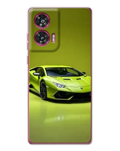 Чехол для Motorola Edge 50 Fusion с картинкой «Салатовый Lamborghini Huracan»