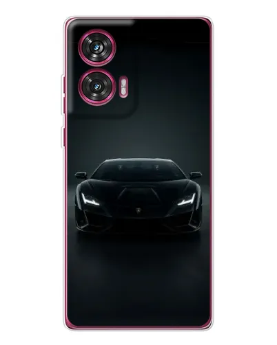Чехол для Motorola Edge 50 Fusion с картинкой «Черный Lamborghini Aventador»