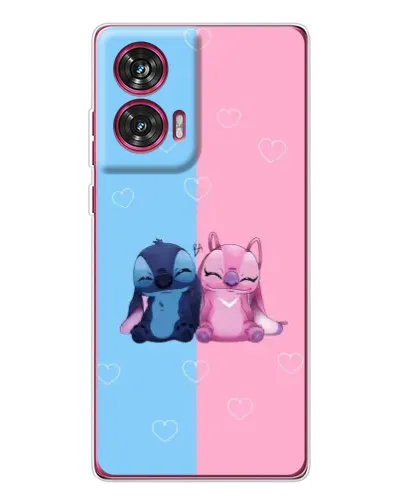 Чехол для Motorola Edge 50 Fusion с картинкой «Stitch и Angel Love» Чехол для Motorola Edge 50 Fusion с картинкой «Stitch и Angel Love»