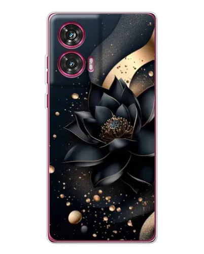 Чехол для Motorola Edge 50 Fusion с картинкой «Черный лотос»