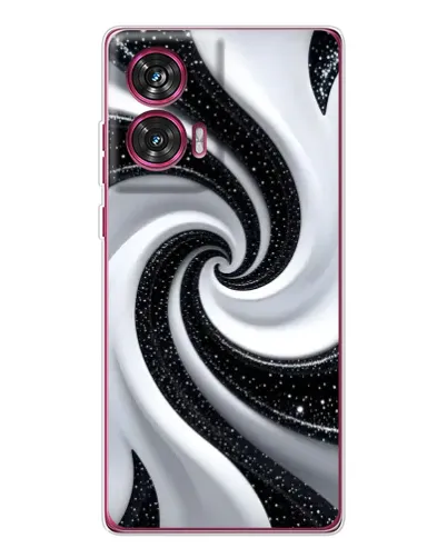 Чехол для Motorola Edge 50 Fusion с картинкой «Черно-белая спираль» Чехол для Motorola Edge 50 Fusion с картинкой «Черно-белая спираль»