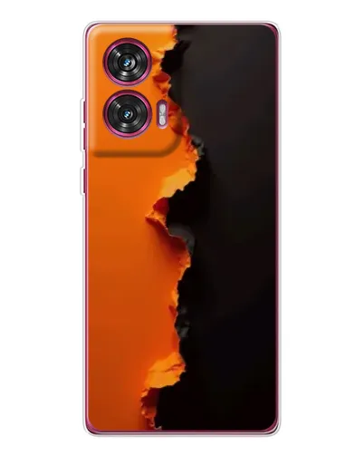 Чехол для Motorola Edge 50 Fusion с картинкой «Оранжевый разлом» Чехол для Motorola Edge 50 Fusion с картинкой «Оранжевый разлом»