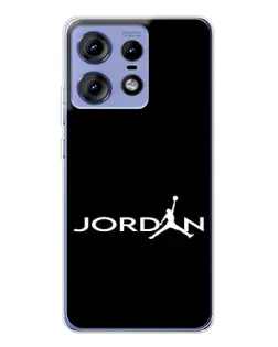 Чехол для Motorola Edge 50 Pro с картинкой «Jordan White Logo» Чехол для Motorola Edge 50 Pro с картинкой «Jordan White Logo»
