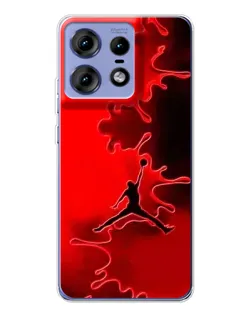 Чехол для Motorola Edge 50 Pro с картинкой «Jordan Red Smoke» Чехол для Motorola Edge 50 Pro с картинкой «Jordan Red Smoke»