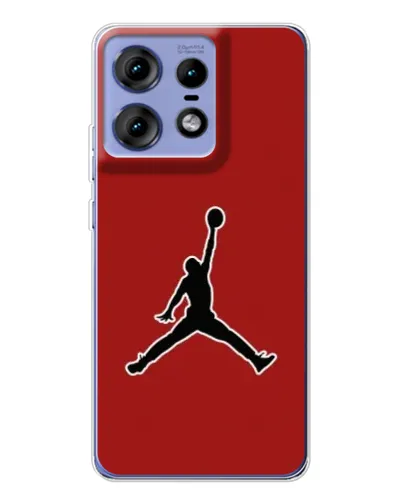 Чехол для Motorola Edge 50 Pro с картинкой «Jordan Red Back»