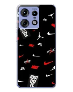 Чехол для Motorola Edge 50 Pro с картинкой «Nike Mix Pattern» Чехол для Motorola Edge 50 Pro с картинкой «Nike Mix Pattern»