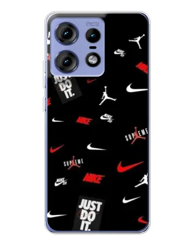 Чехол для Motorola Edge 50 Pro с картинкой «Nike Mix Pattern»