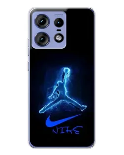 Чехол для Motorola Edge 50 Pro с картинкой «Jordan Neon Blue» Чехол для Motorola Edge 50 Pro с картинкой «Jordan Neon Blue»