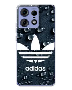 Чехол для Motorola Edge 50 Pro с картинкой «Adidas Trefoil Blue» Чехол для Motorola Edge 50 Pro с картинкой «Adidas Trefoil Blue»