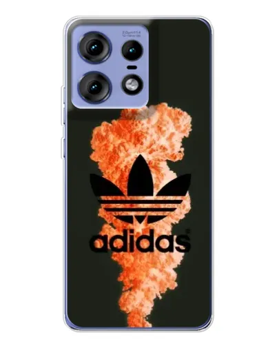 Чехол для Motorola Edge 50 Pro с картинкой «Оранжевый дым Adidas» Чехол для Motorola Edge 50 Pro с картинкой «Оранжевый дым Adidas»