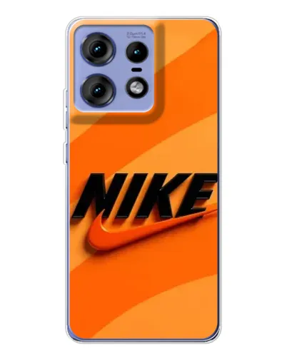 Чехол для Motorola Edge 50 Pro с картинкой «Оранжевый драйв Nike»