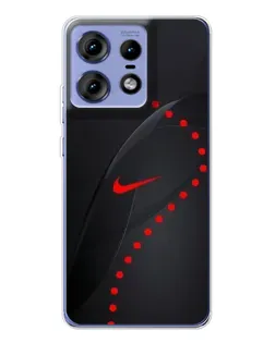 Чехол для Motorola Edge 50 Pro с картинкой «Абстрактный дизайн Nike»