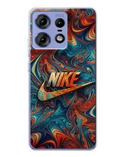 Чехол для Motorola Edge 50 Pro с картинкой «Nike в абстракции»