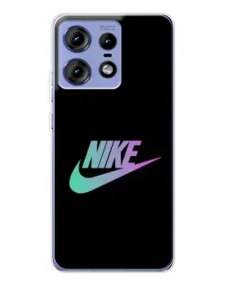 Чехол для Motorola Edge 50 Pro с картинкой «Nike — городская ночь»