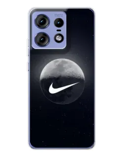 Чехол для Motorola Edge 50 Pro с картинкой «Nike в стиле граффити»