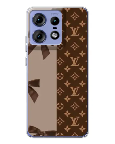 Чехол для Motorola Edge 50 Pro с картинкой «Louis Vuitton — банты» Чехол для Motorola Edge 50 Pro с картинкой «Louis Vuitton — банты»
