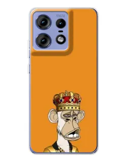 Чехол для Motorola Edge 50 Pro с картинкой «Золотая обезьяна Bored Ape»