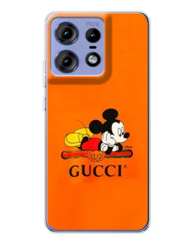 Чехол для Motorola Edge 50 Pro с картинкой «Микки Маус Gucci — оранж» Чехол для Motorola Edge 50 Pro с картинкой «Микки Маус Gucci — оранж»