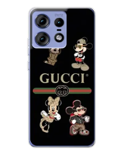Чехол для Motorola Edge 50 Pro с картинкой «Gucci — герои Disney и монограмма» Чехол для Motorola Edge 50 Pro с картинкой «Gucci — герои Disney и монограмма»