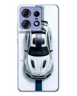 Чехол для Motorola Edge 50 Pro с картинкой «Вид сверху — BMW M»