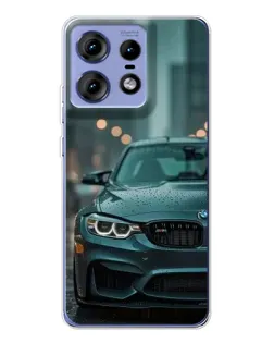 Чехол для Motorola Edge 50 Pro с картинкой «BMW в огнях города» Чехол для Motorola Edge 50 Pro с картинкой «BMW в огнях города»