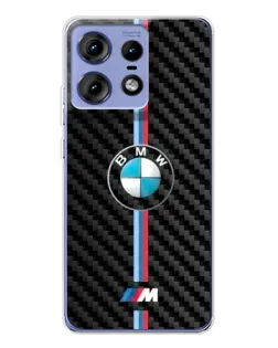 Чехол для Motorola Edge 50 Pro с картинкой «Эмблема BMW и карбон» Чехол для Motorola Edge 50 Pro с картинкой «Эмблема BMW и карбон»