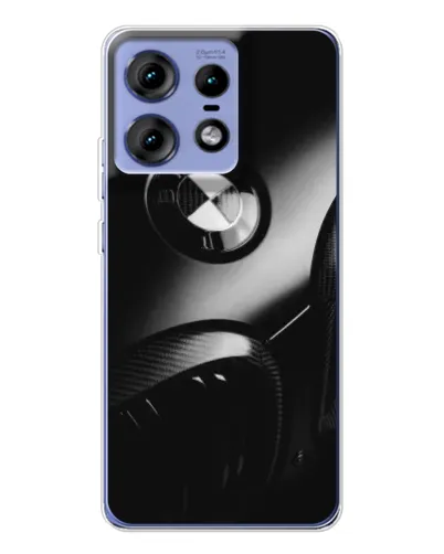Чехол для Motorola Edge 50 Pro с картинкой «Эмблема BMW — макро»
