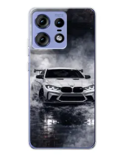 Чехол для Motorola Edge 50 Pro с картинкой «BMW сквозь туман» Чехол для Motorola Edge 50 Pro с картинкой «BMW сквозь туман»