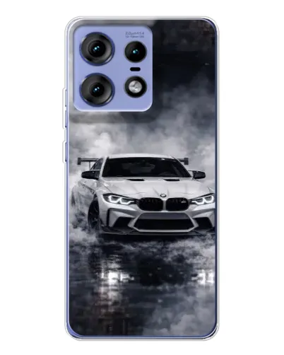 Чехол для Motorola Edge 50 Pro с картинкой «BMW сквозь туман»