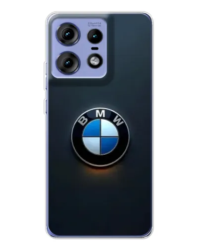 Чехол для Motorola Edge 50 Pro с картинкой «Логотип BMW — минимализм»