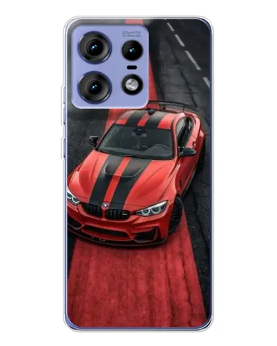 Чехол для Motorola Edge 50 Pro с картинкой «BMW на красной дорожке»