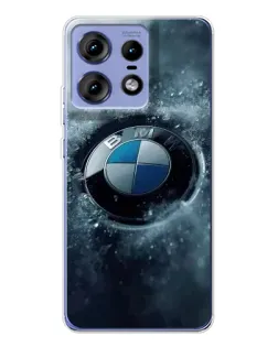Чехол для Motorola Edge 50 Pro с картинкой «Логотип BMW — лед» Чехол для Motorola Edge 50 Pro с картинкой «Логотип BMW — лед»