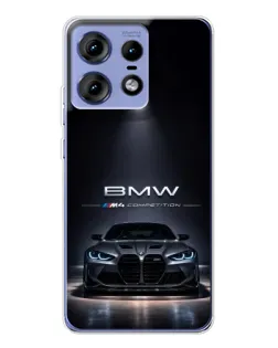 Чехол для Motorola Edge 50 Pro с картинкой «BMW сквозь ночной город» Чехол для Motorola Edge 50 Pro с картинкой «BMW сквозь ночной город»