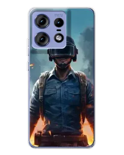Чехол для Motorola Edge 50 Pro с картинкой «PUBG — реалистичный герой» Чехол для Motorola Edge 50 Pro с картинкой «PUBG — реалистичный герой»