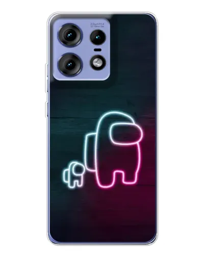 Чохол для Motorola Edge 50 Pro з картинкою «Among Us неон-арт» Чохол для Motorola Edge 50 Pro з картинкою «Among Us неон-арт»