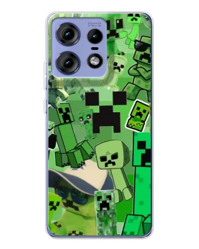 Чехол для Motorola Edge 50 Pro с картинкой «Криперы Minecraft» Чехол для Motorola Edge 50 Pro с картинкой «Криперы Minecraft»