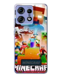 Чохол для Motorola Edge 50 Pro з картинкою «Minecraft герої гри» Чохол для Motorola Edge 50 Pro з картинкою «Minecraft герої гри»