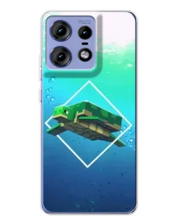 Чохол для Motorola Edge 50 Pro з картинкою «Черепаха Minecraft» Чохол для Motorola Edge 50 Pro з картинкою «Черепаха Minecraft»
