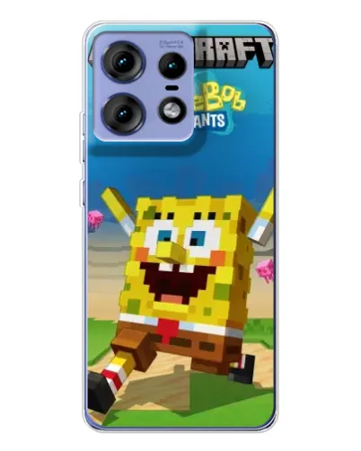 Чехол для Motorola Edge 50 Pro с картинкой «Губка Боб Minecraft» Чехол для Motorola Edge 50 Pro с картинкой «Губка Боб Minecraft»