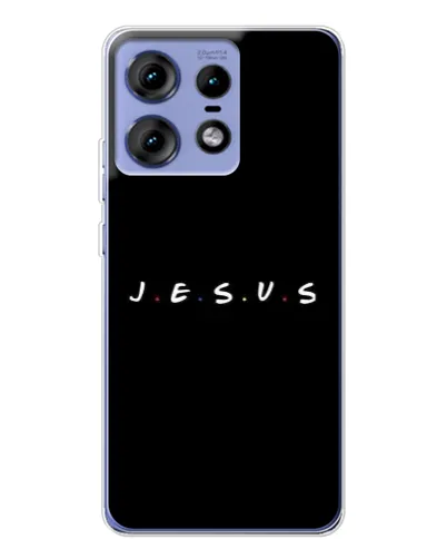Чехол для Motorola Edge 50 Pro с картинкой «Точки веры J.E.S.U.S.»