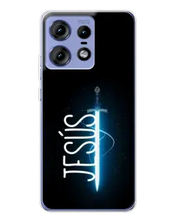 Чехол для Motorola Edge 50 Pro с картинкой «Меч Духа Jesus»