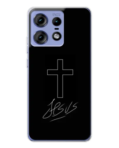 Чехол для Motorola Edge 50 Pro с картинкой «Графический крест Jesus» Чехол для Motorola Edge 50 Pro с картинкой «Графический крест Jesus»