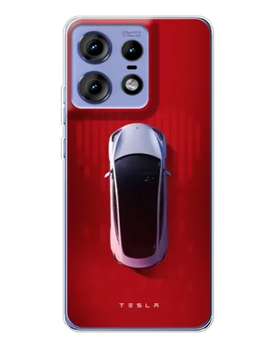 Чехол для Motorola Edge 50 Pro с картинкой «Tesla Top View» Чехол для Motorola Edge 50 Pro с картинкой «Tesla Top View»